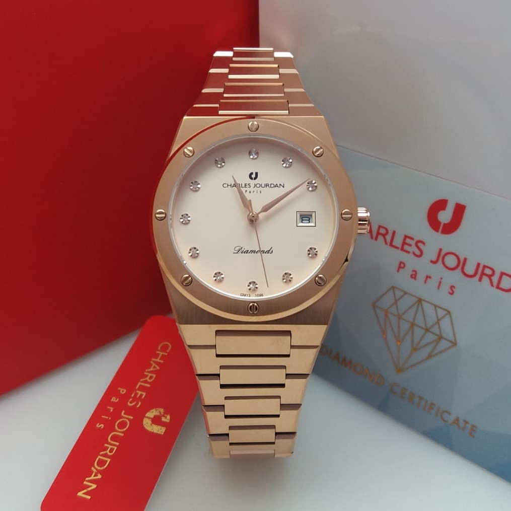 JAM TANGAN PRIA CHARLES JOURDAN CJ1096-2657D  KOMBINASI ORIGINAL
