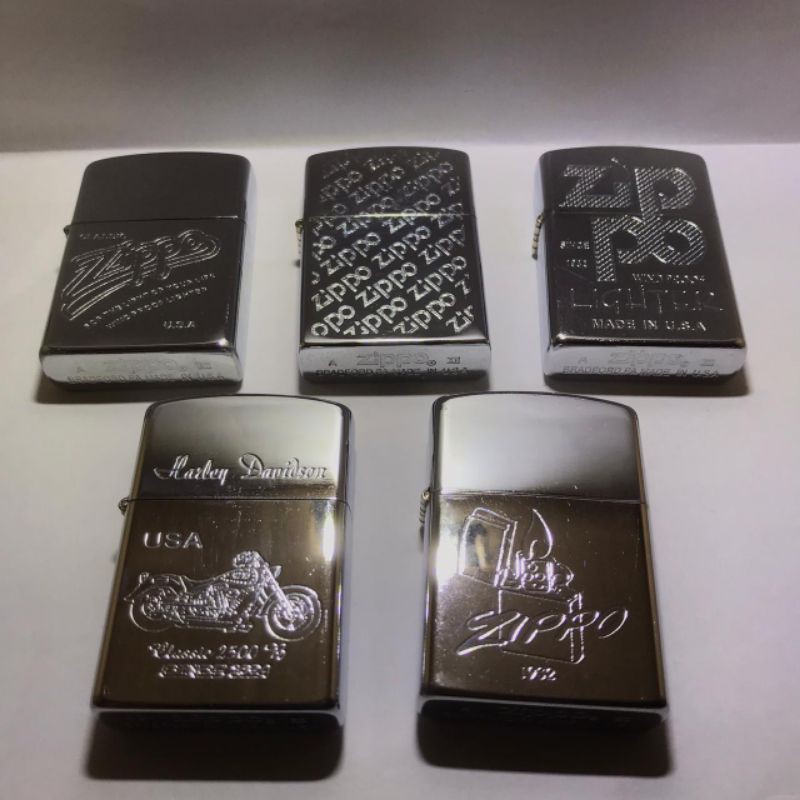 KOREK ZIPPO 2X DENTING MOTIF SILVER KOREK ZIPPO 2 SUARA SILVER MOTIF