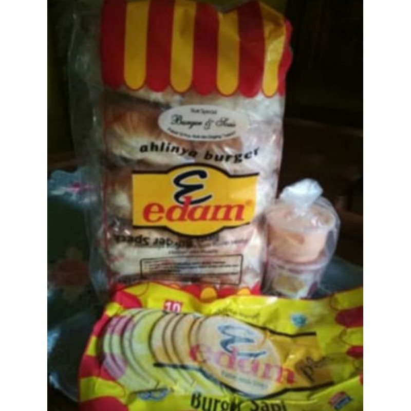 

Roti Burger paket full