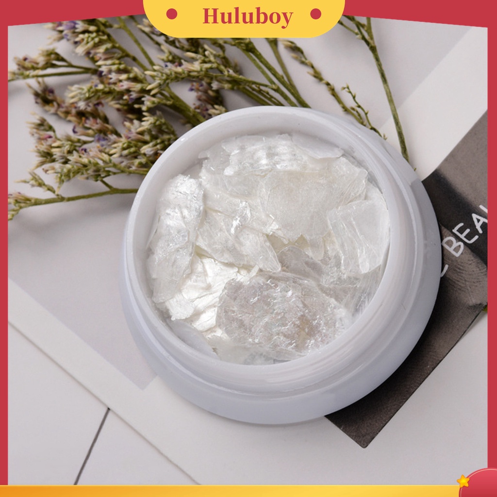 Huluboy Huluboy♡ 1 Kotak Stiker Kuku Sequin Glitter Holografik Tidak Pudar Untuk Manicure Wanita