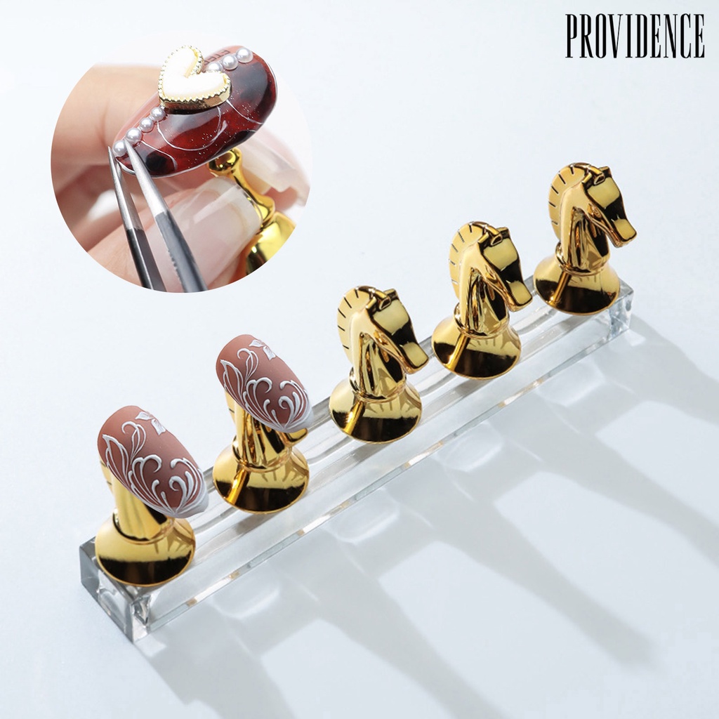 Providence Nail Display Holder Professional Artwork Practice Metal False Nail Tips Practice Training Display Stand for Manicure