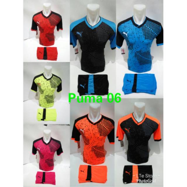 Baju Kaos Olahraga Jersey Bola Setelan Futsal / Volly Puma 06