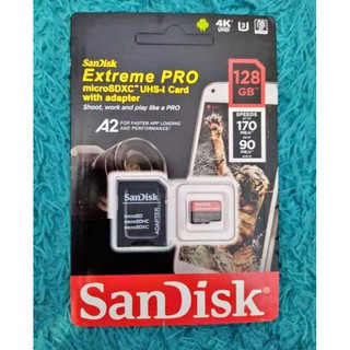 MICRO SD SANDISK 128GB EXTREME PRO U3 A2 V30 SDXC MICROSD