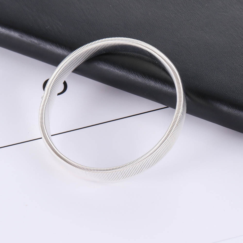 Hu Hu Hu Hu Hu Alat Bantu Pasang Kacamata♡ Gelang Bangle Bartender Elastis Bahan Metal Untuk Pria