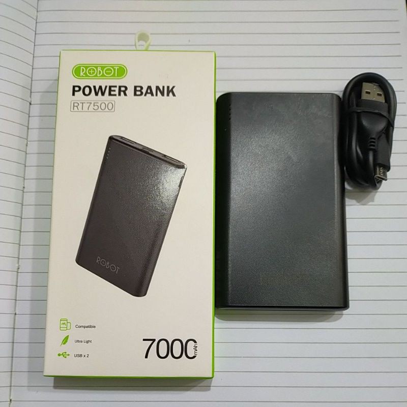 PB POWER BANK ROBOT RT7500 7000mAh 2port usb