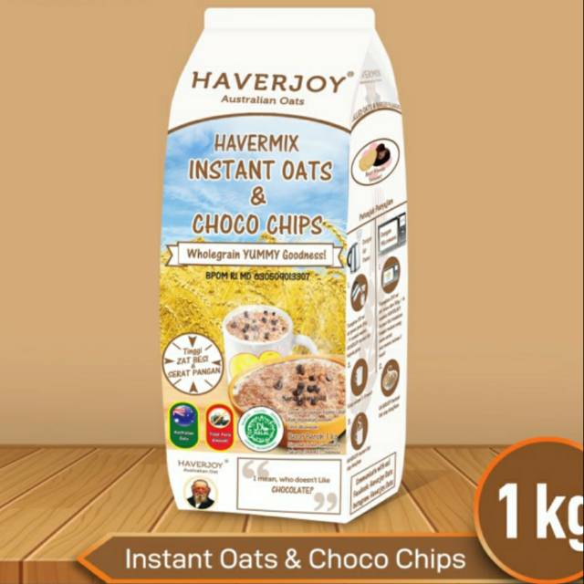 

Havermix instan oats & choco chips 1kg