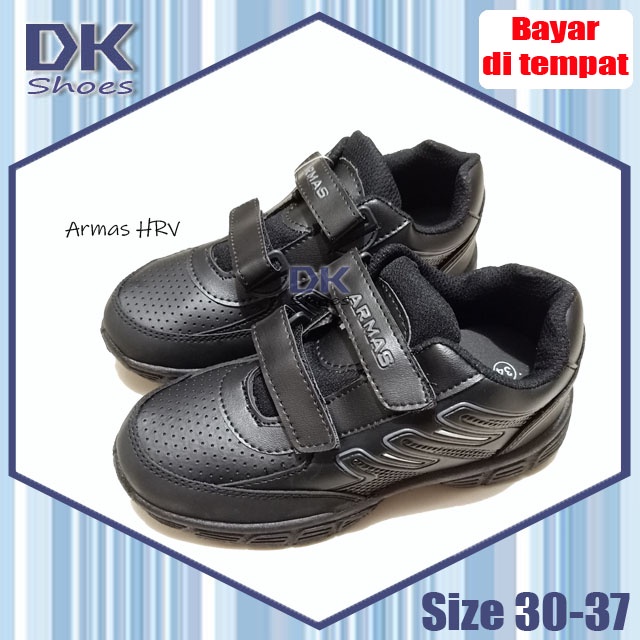 Sepatu Sekolah Armas HRV 30-37 / Sepatu Sekolah Hitam Anak Laki SD SMP SMA