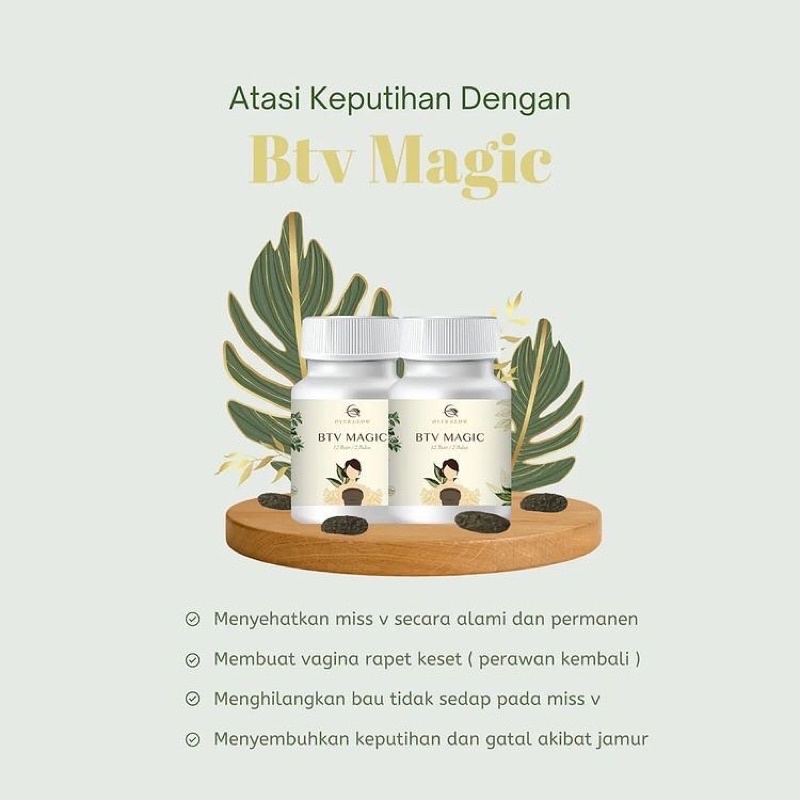 Back To Virgin BTV MAGIC ORIGINAL 100% OBAT KEPUTIHAN DAN MASALAH KEWANITAAN