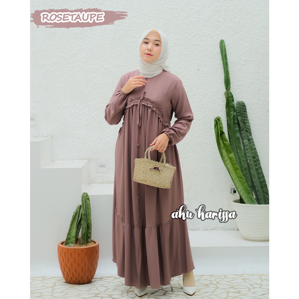 Rasmia Dress Aku Karissa - Gamis Polos Terbaru Akukarissa