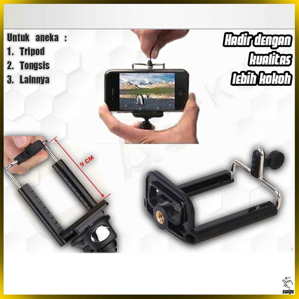 Holder U Standard / Tripod / Tongsis / Selfie / Camera / Kamera / Youtuber / Vlog / Youtuber / Ori