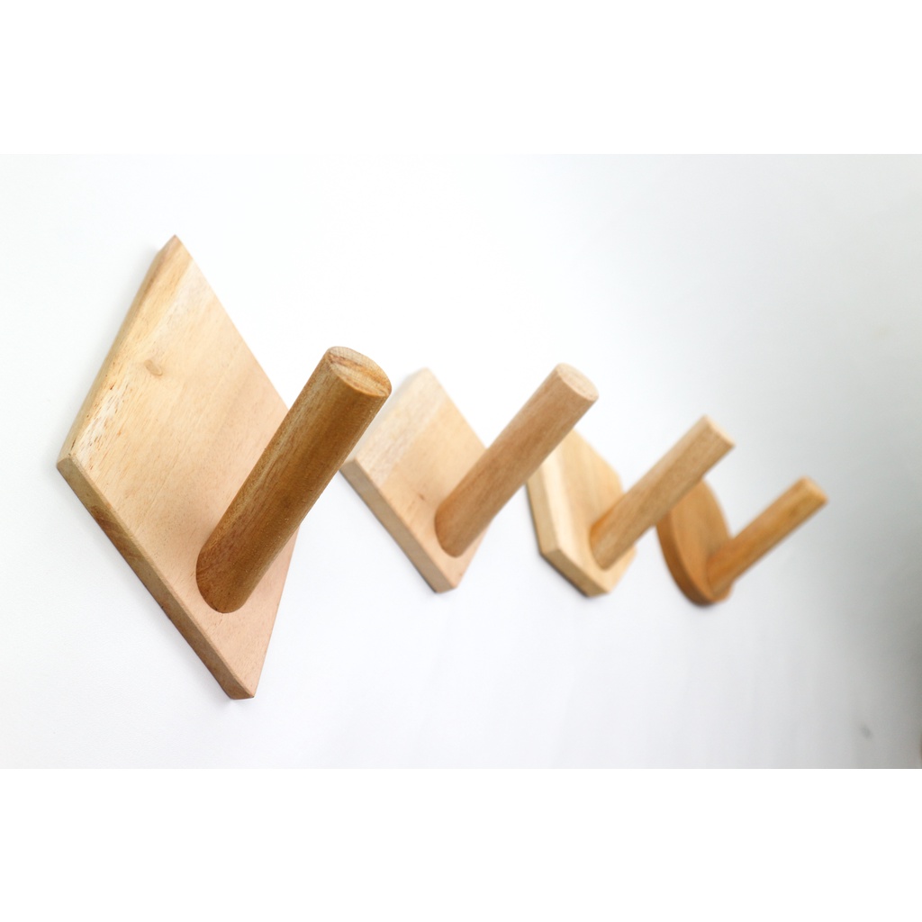 GANTUNGAN BAJU DINDING | GANTUNGAN TEMPEL | WOOD WALL HOOK | WALL HOOKS WOOD