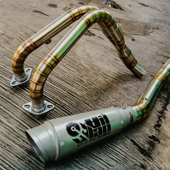 knalpot villan D1 header silver cbr250rr ninja250 r25 mt25 BARANG 100% ORIGINAL