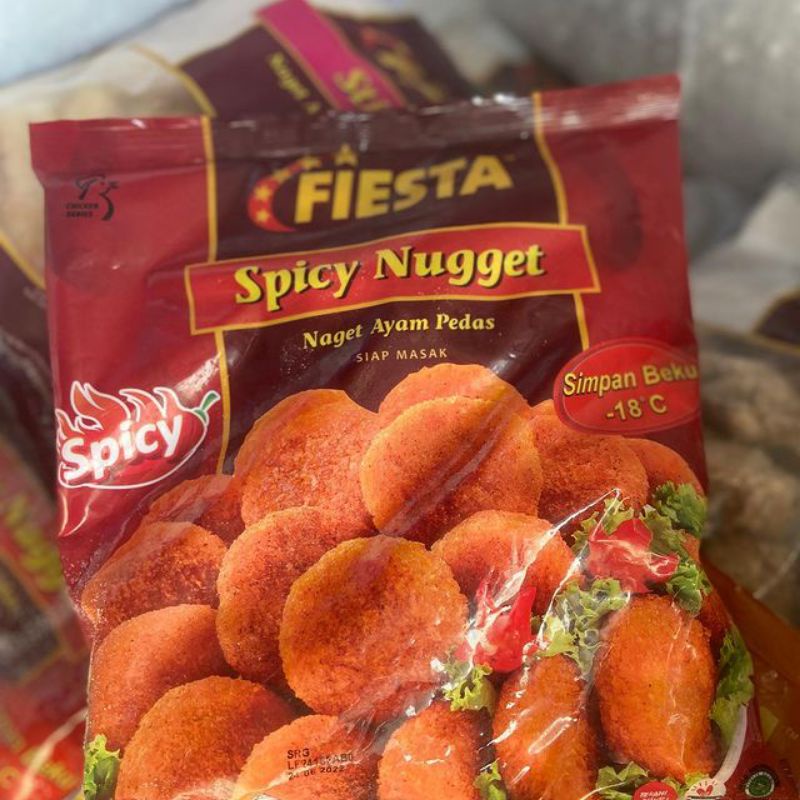 

FIESTA SPICY NUGGET NAGET AYAM PEDAS 500gr