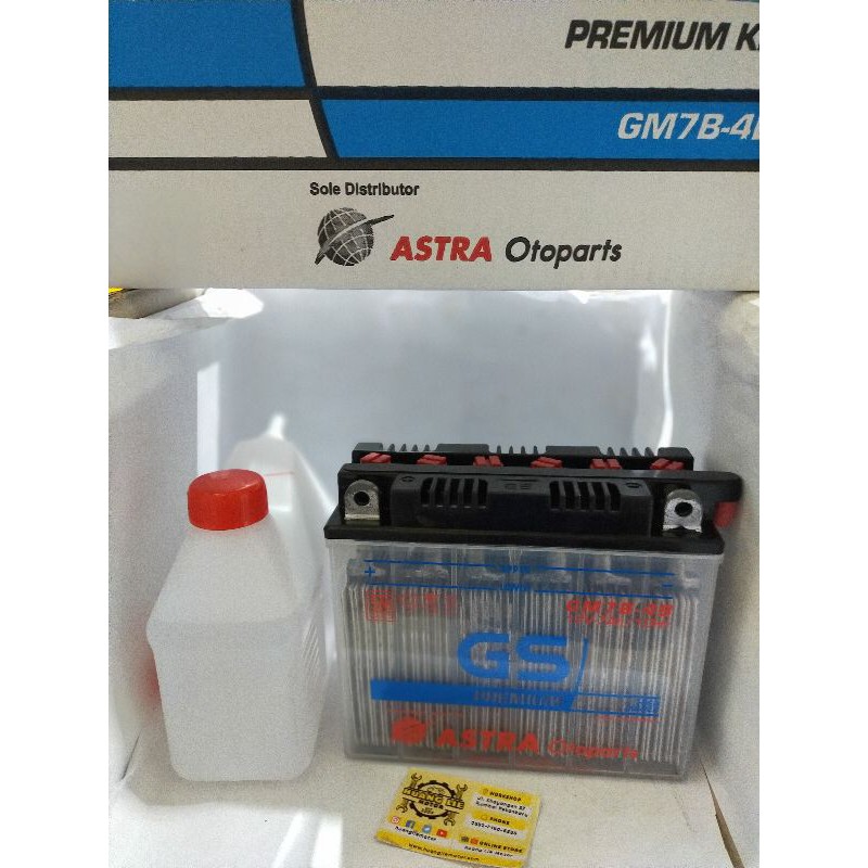 Jual aki gs Astra Honda Tiger basah original gm7b4b | Shopee Indonesia