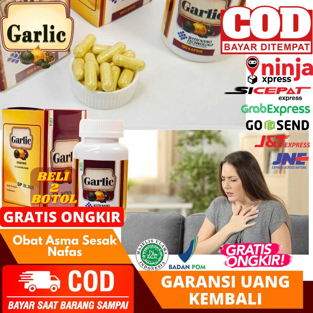 Obat Asma Untuk Anak dan Dewasa - Asma - Sesak Nafas - Nafas Mengi - Walatra Black Garlic Kapsul