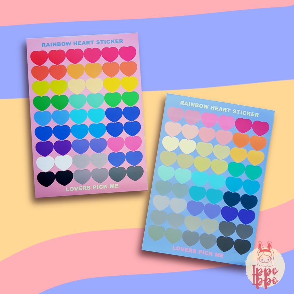 

Heart Shape Deco Sticker | Stiker Deco Bentuk Hati| Sticker bujo