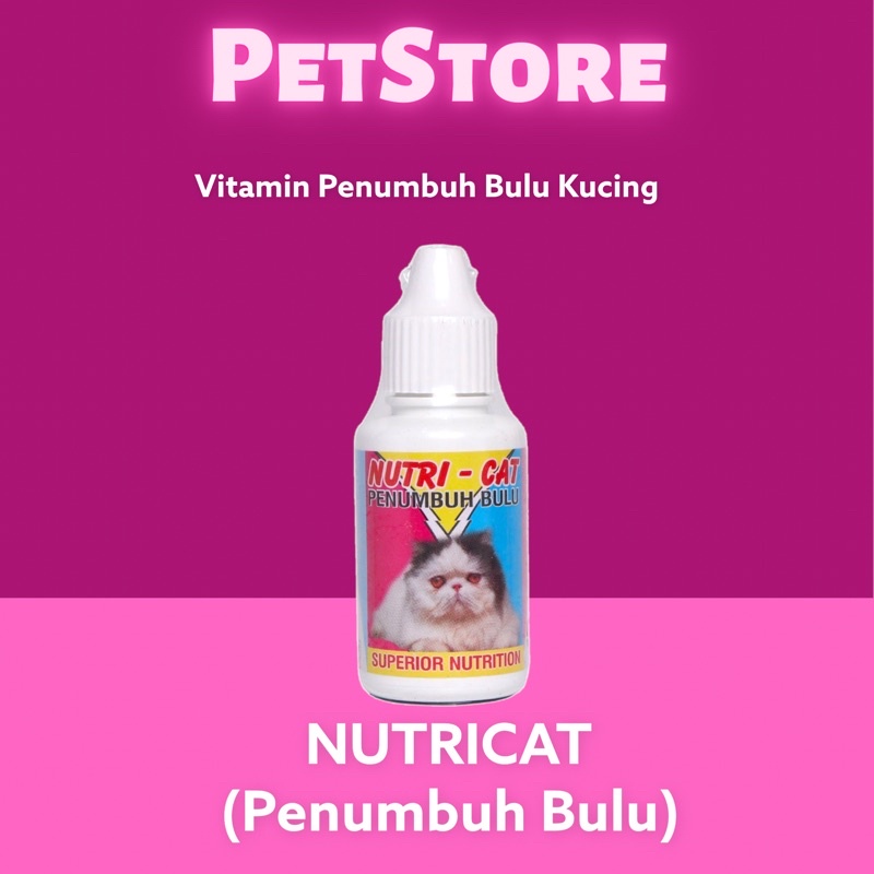 vitamin penumbuh bulu kucing anjing MAX FELLBIO / NUTRICAT jadi halus lembut lebat