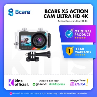 Bcare X5 Action Camera 4K 16MP Ultra HD Dual Screen Touch Screen Waterproof Action Camera