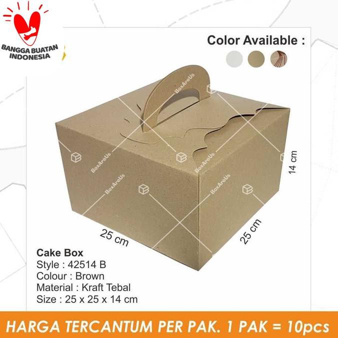 

Open Ds] Tc - 42514 Brow | Dus Kue, Box Kue, Cake Box, Gift Box, Kado, Souvenir - Polos