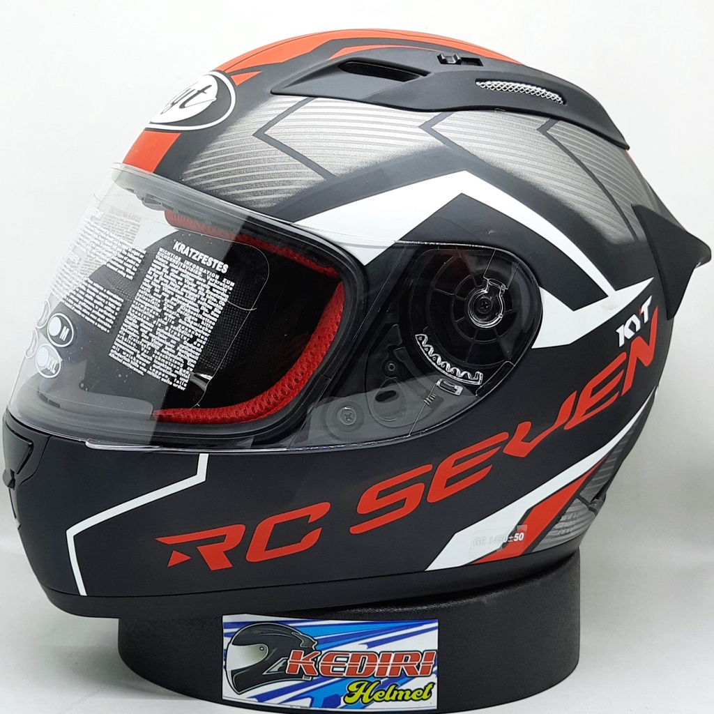 Helm KYT RC 7 SEVEN Seri 18 original rc7-Black doff