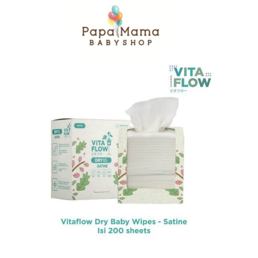 Vita Flow Dry Baby Wipes Satine