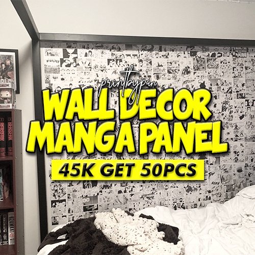 (50 LEMBAR) Poster Dinding Anime Manga Wall Decor Panel - Sticker Hiasan Dinding Wallpaper Kamar - B