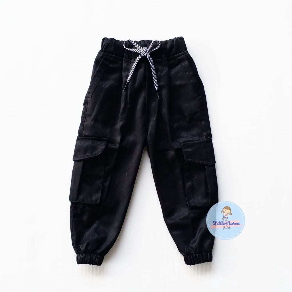 LittleAaron CELANA JOGER B PANJANG KEMPOL TALI celana pants anak laki premium