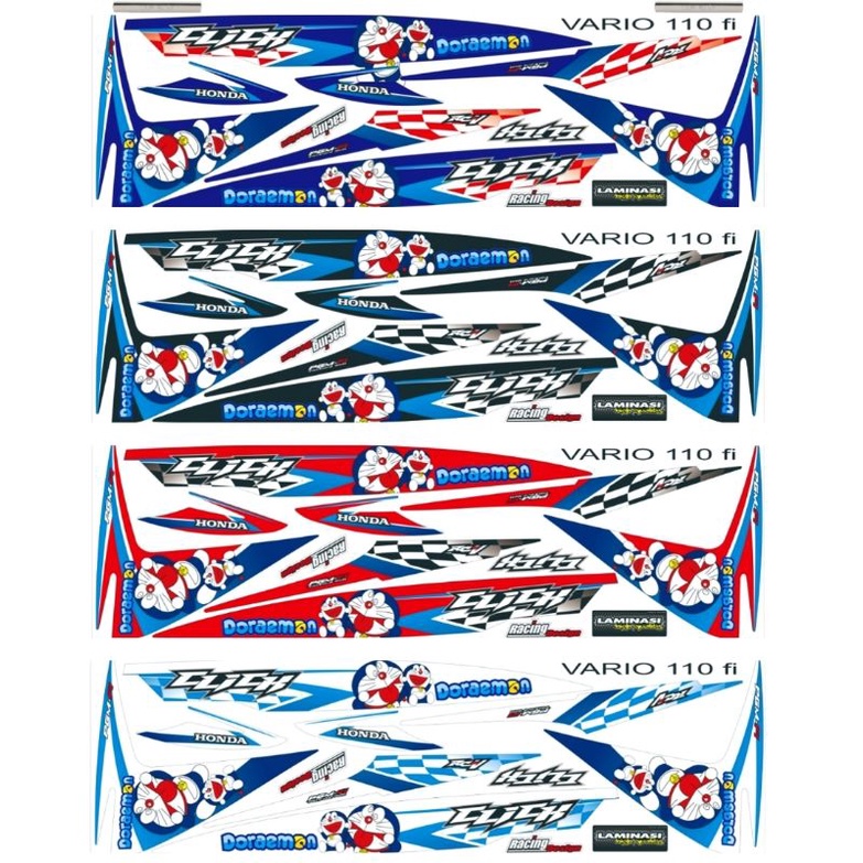 Striping Vario 110 Fi New Variasi Sticker Motor Stiker Scotlite Skotlet Motor Lis