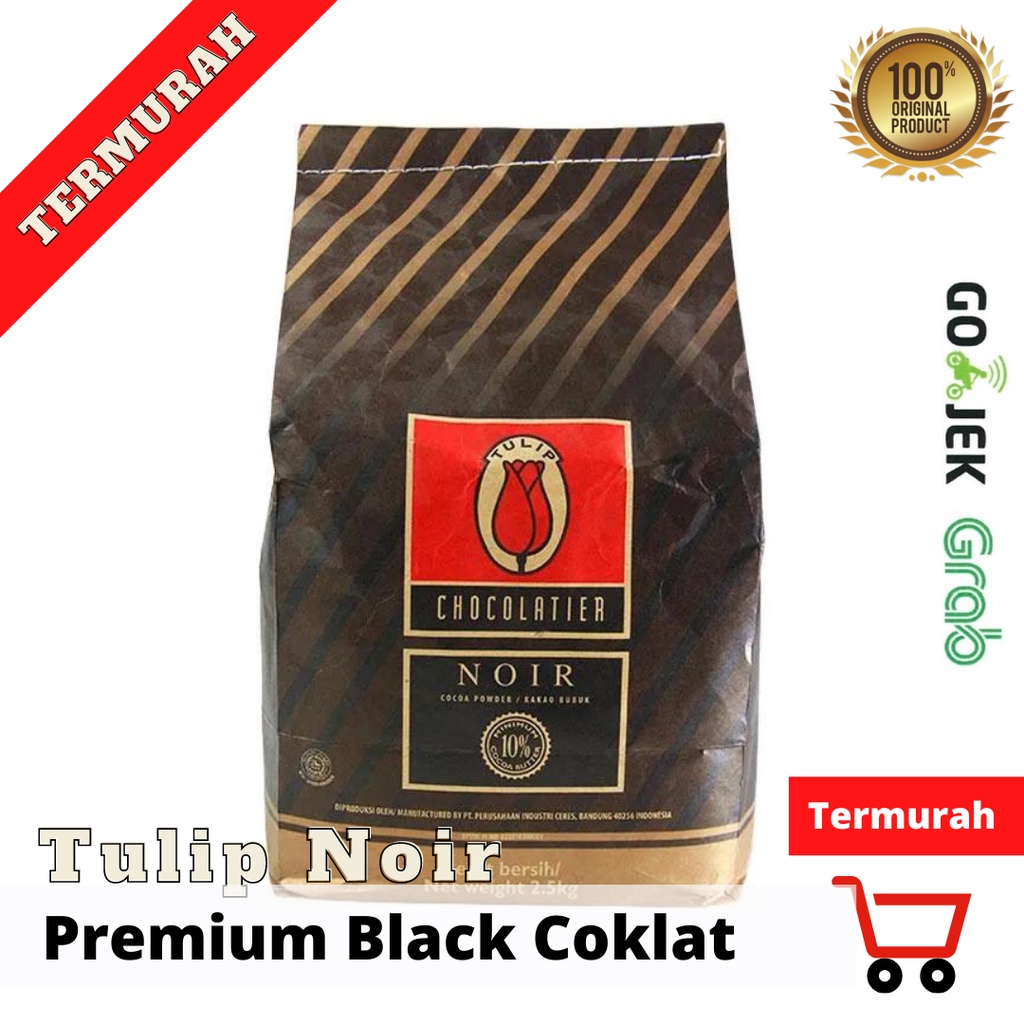 Tulip NOIR Cocoa Powder 2,5kg Sak Cokelat Bubuk Hitam Gurih Purecocoa