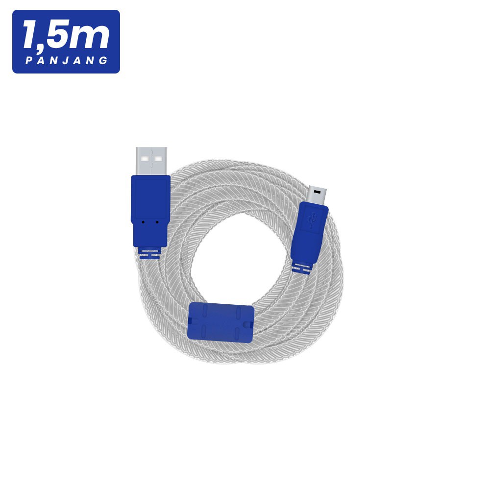 Cable usb-A 2.0 to 5 pin mini usb bestlink 1.5m 480Mbps - Kabel usb2.0 5pin 5p esia 1.5 meter indobestlink