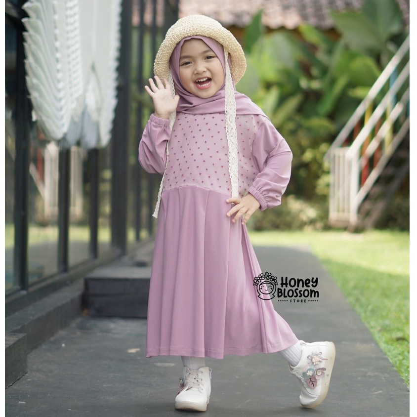 HONEYBLOSSOM gamis bayi perempuan 6 12 bulan alesha / gamis bayi perempuan 1 tahun