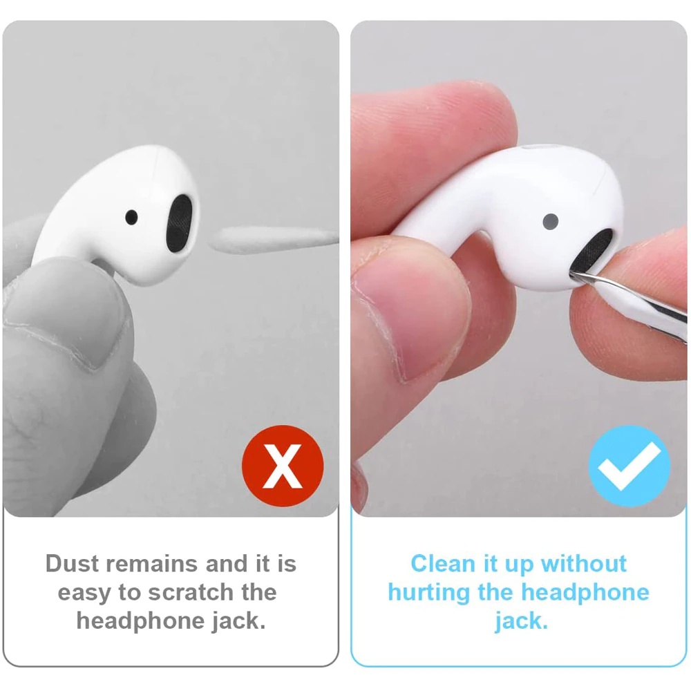 SAIIA STORE Cleaning Pen - Pembersih headset tws Air pods biasa dan air pods Pro 1 2 ,pembersih TWS semua merek