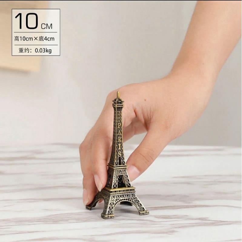 miniatur menara eiffel paris 10 cm miniatur eiffel tower 10cm souvenir paris perancis