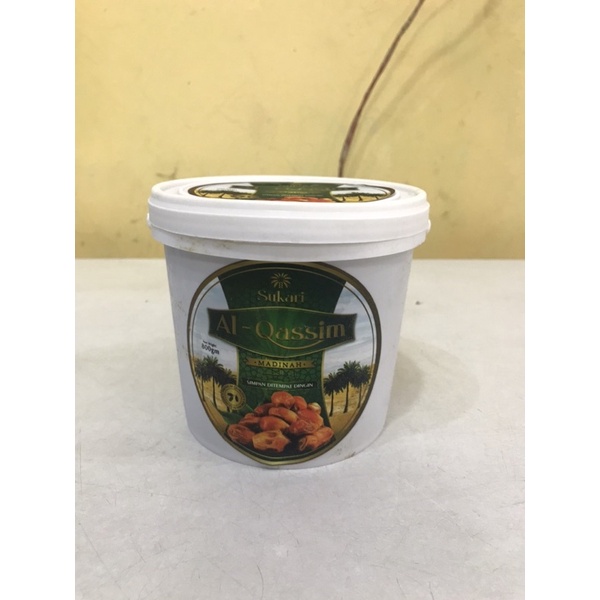 

Kurma Sukari Ember Al Qassim 850gr Kemasan Ember Premium Madinah