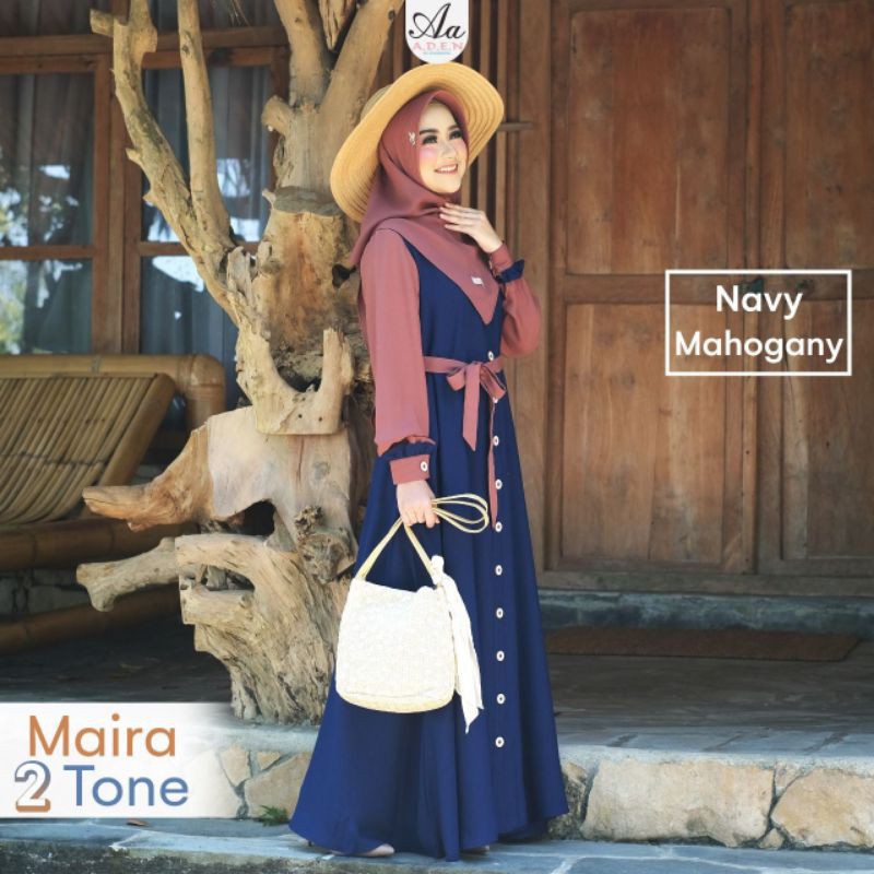 ready stok maira 2tone by aden