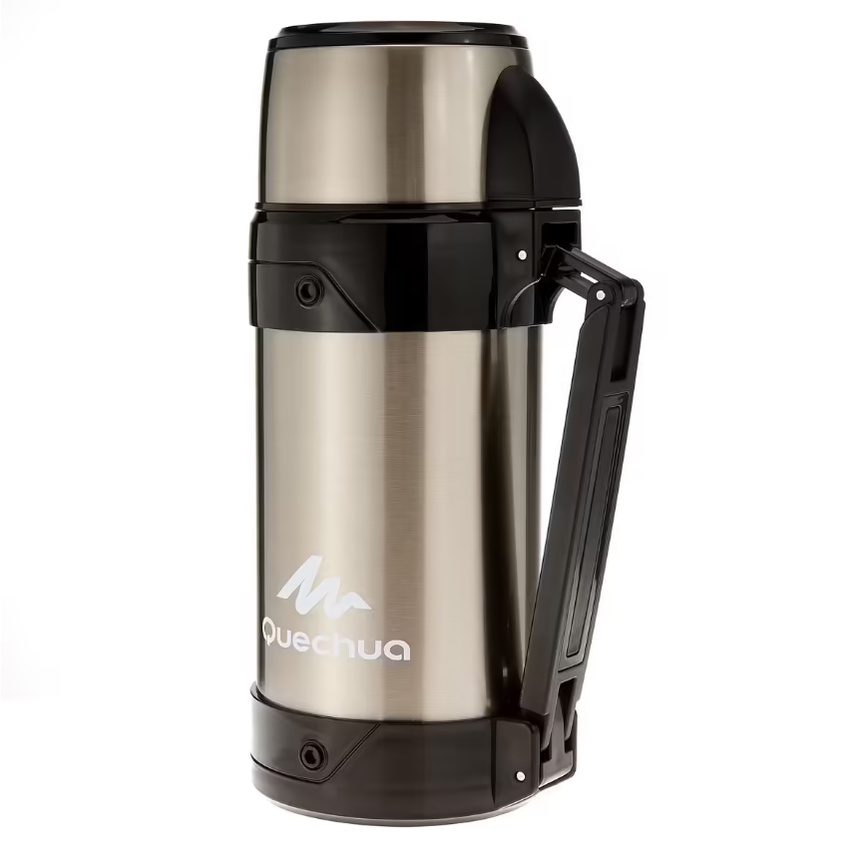 QUECHUA Termos Stainless Steel 1.5L Dengan Cangkir Isotermal Hiking