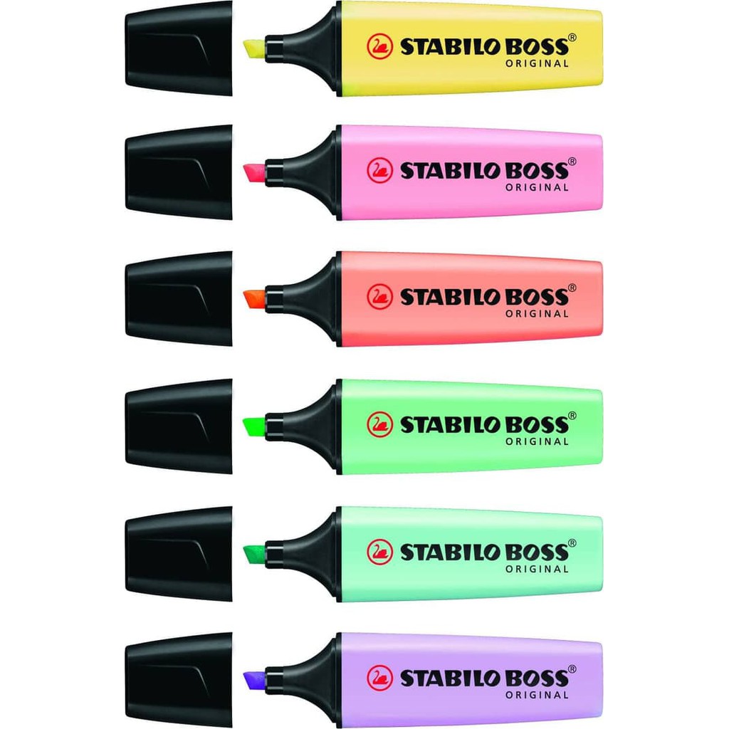 

Stabilo Warna Warni - Highlighter - Stabilo Pulpen Highlighter Stabilo Boss Original Pastel Colours