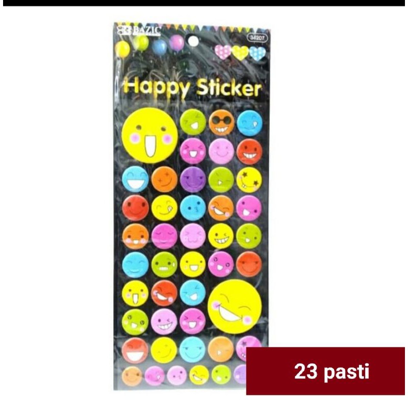 

sticker timbul smile import