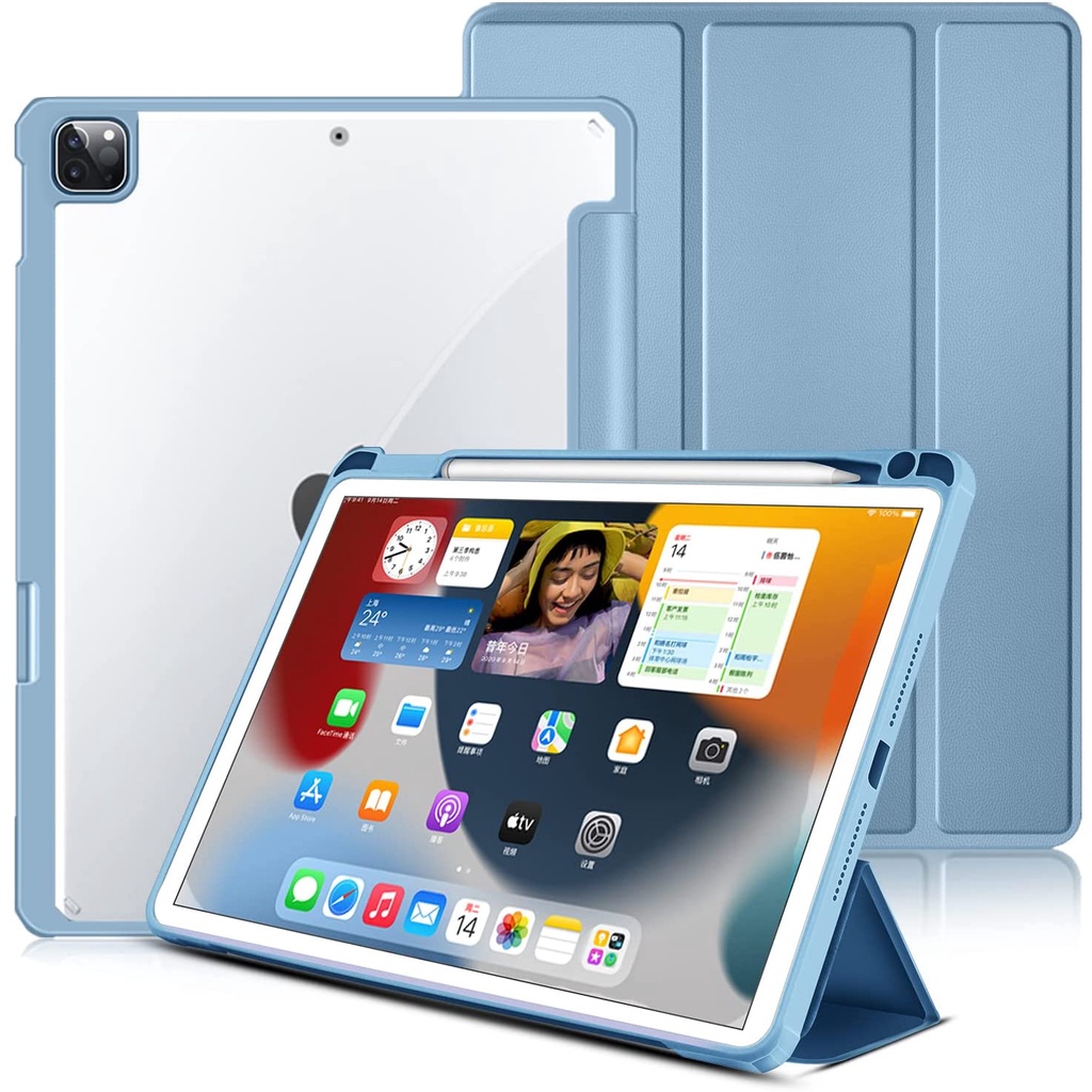 MIKA PEN HOLDER dan FLIP CASE IPAD 9 / 8 / 7 / IPAD PRO 11 / IPAD AIR 5 / AIR 4 / IPAD MINI 6 AUTO LOCK