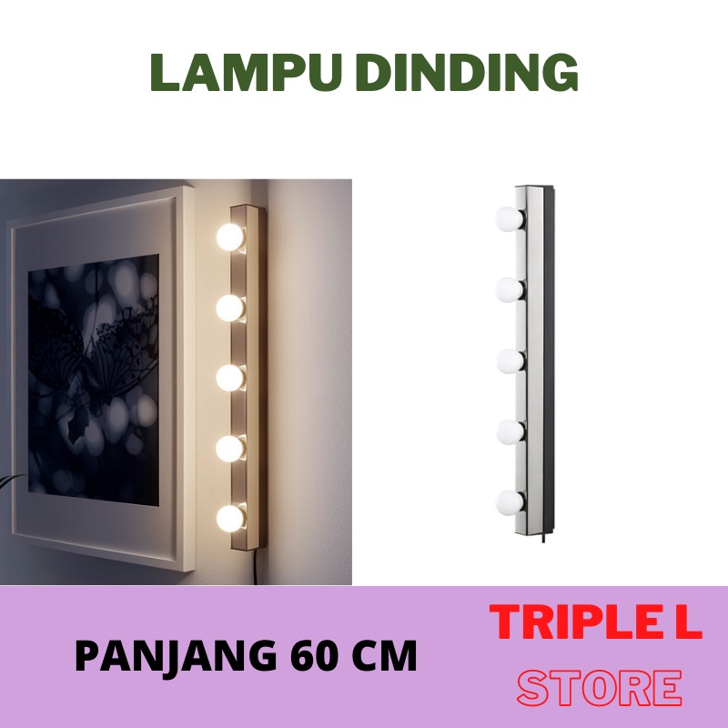 Lampu Dinding  Meja Rias Cermin Hiasan Dinding Panjang 60 cm