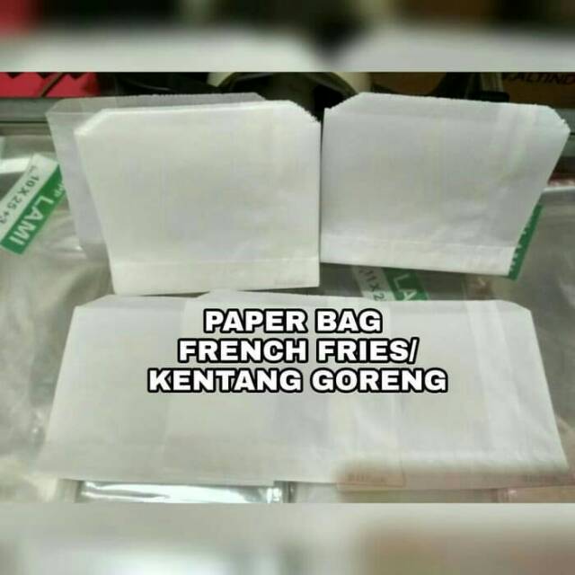 

PAPER BAG FRENCH FRIES / WADAH KENTANG GORENG ( ISI 50 PCS / PACK )