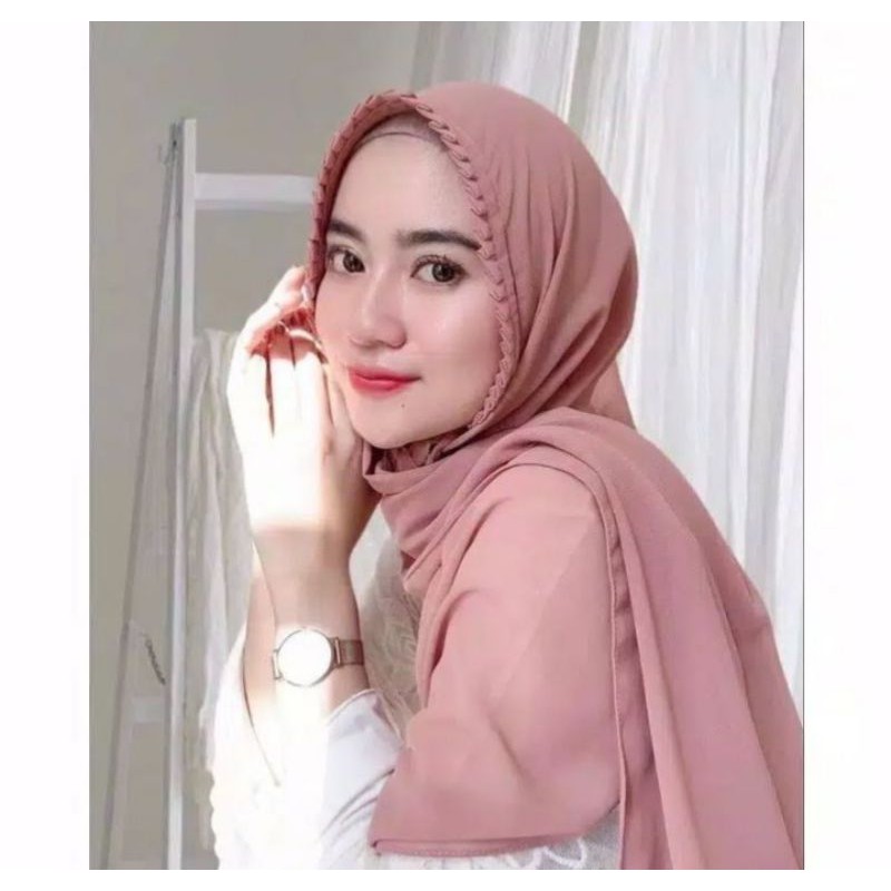 Kerudung Bergo murah best seller Crinkel airflow