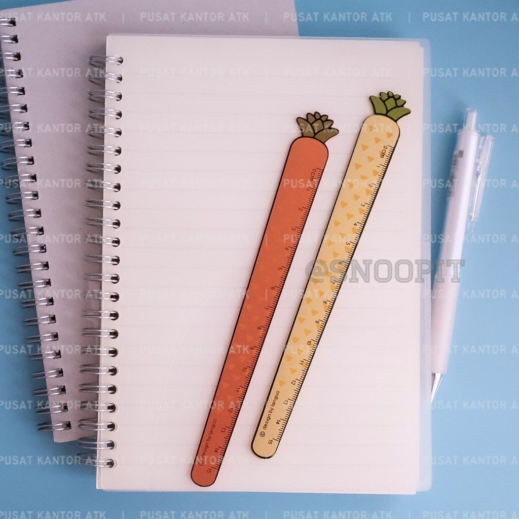 

Penggaris Mistar 15 cm Ruler Alat Menggambar anak sekolah Motif Wortel