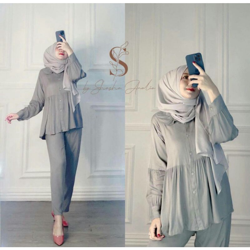 ONE SET POLOS I SETELAN PIYAMA AMANDA-4