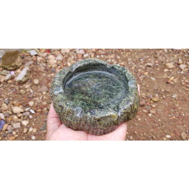 asbak roko dari batu alam