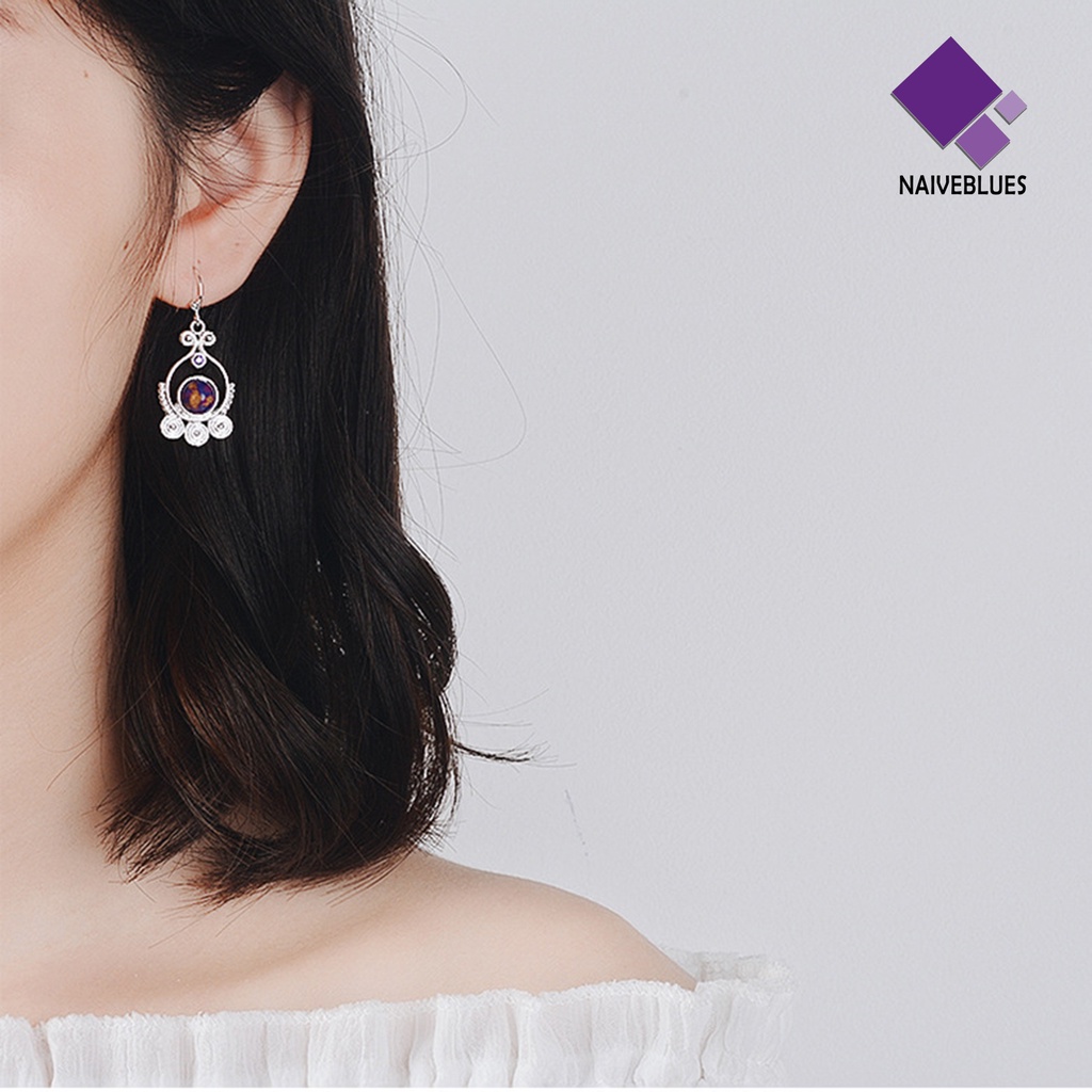 Anting Kait Model Hollow Bahan Alloy Untuk Wanita