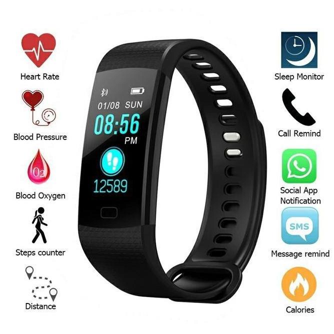Tensimeter Digital Smart Watch Pro Plus Bracelet Jam Tangan Anti Air