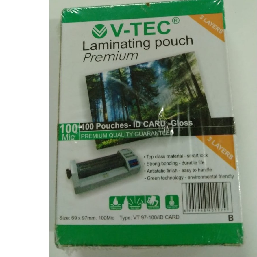 

PLASTIK LAMINATING KTP / ID CARD MERK VTEC VT97