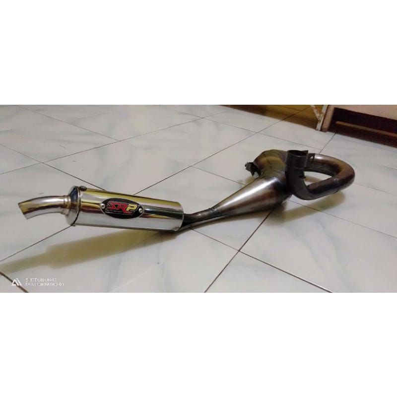 Knalpot Racing Vespa SRP Original Buang Kanan Harian