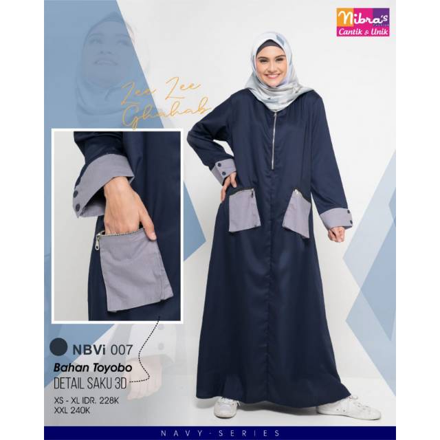 Gamis Nibras NBVI 07, NBVI 07 Nibras, Gamis Toyobo Nibras, Gamis Toyobo NBVi 07